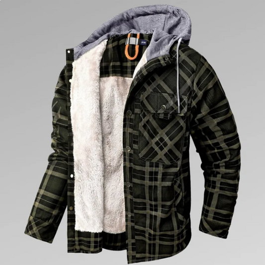 Winter Warm Hooded Plaid Jacket Best YouTube Store