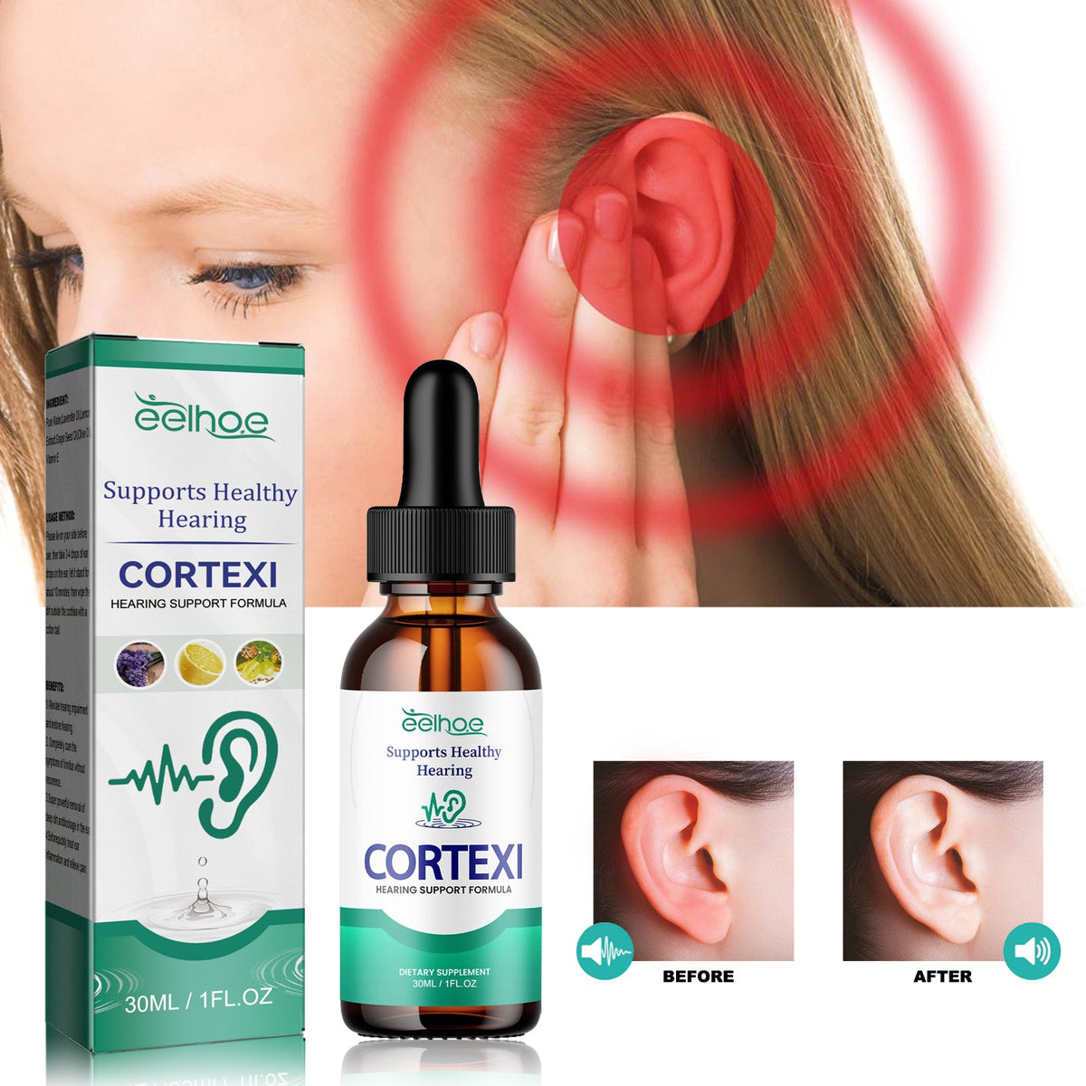Ear Soothing Drops 30ml Per Bottle Tri Light Beauty