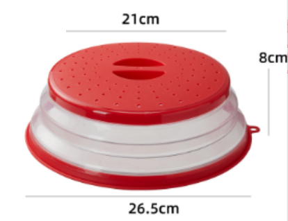 Collapsible High-Temperature Microwave Splash Cover Pi-Mart