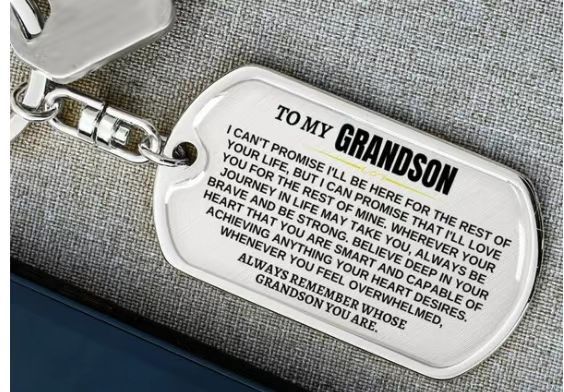 To My Badass Metal Keychains LadyShow.Store
