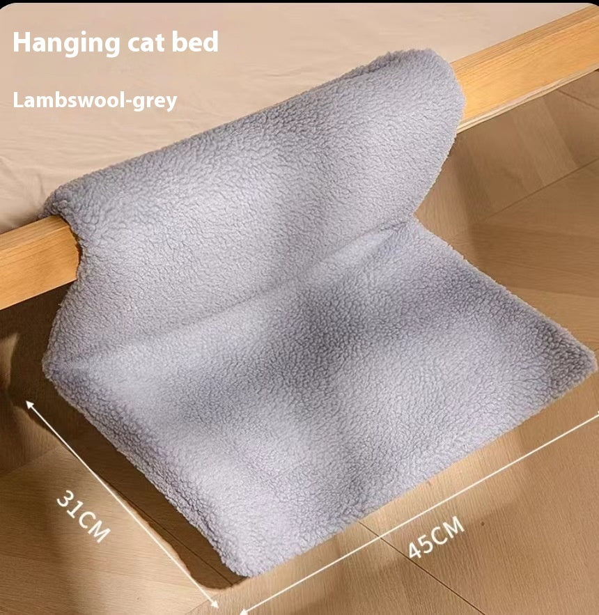 Plush L-shaped Cat Hammock Hanging Cat Nest Pet Products Pets Fashion
