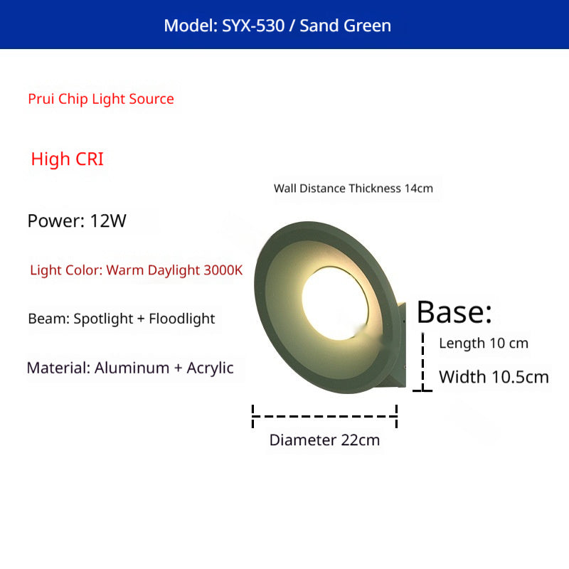 Creative Colorful Outdoor Waterproof Wall Light PearlNestDecor.com