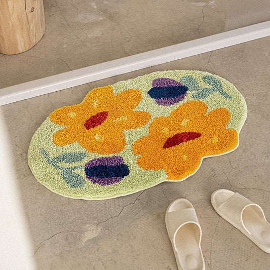 Bathroom Entrance Door Mat Blanket Bathroom Absorbent Floor Mat