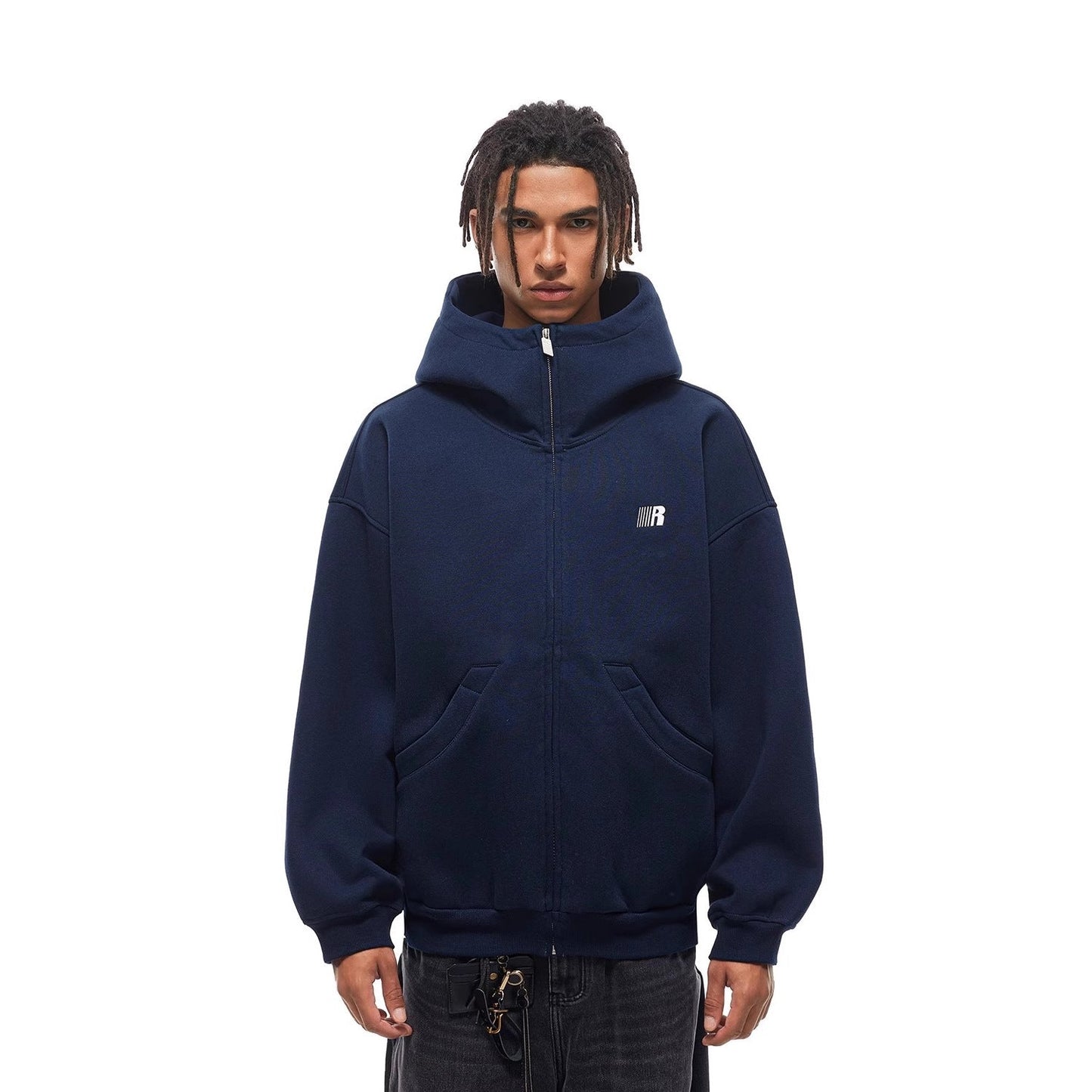 Heavyweight High-neck Air-layer Hooded Sweatshirt Best YouTube Store