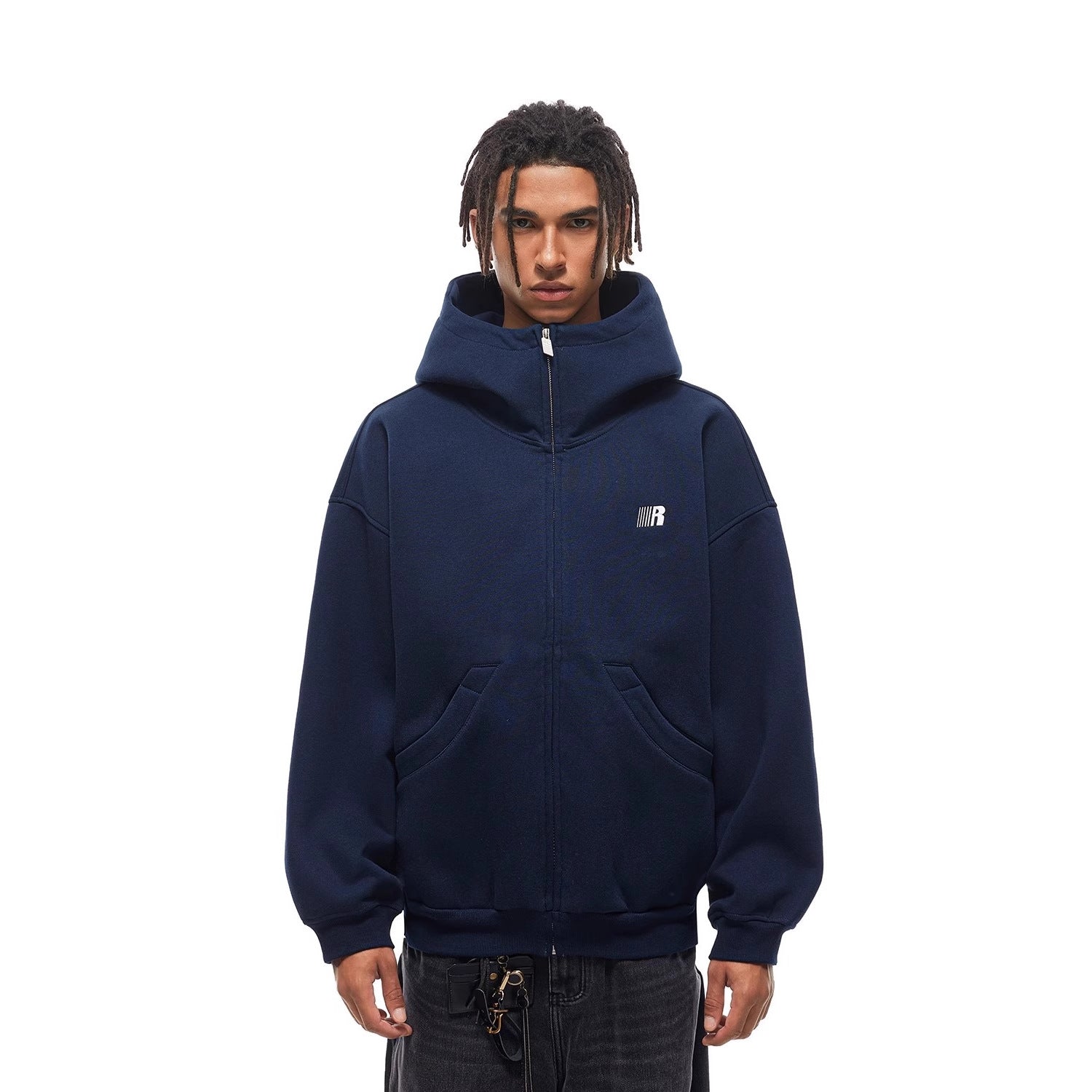 Heavyweight High-neck Air-layer Hooded Sweatshirt Best YouTube Store