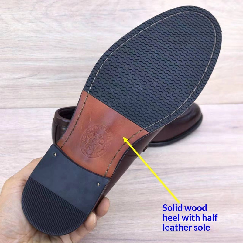 Handmade Men's Shoes, Breathable British-style Loafers, Casual Best YouTube Store