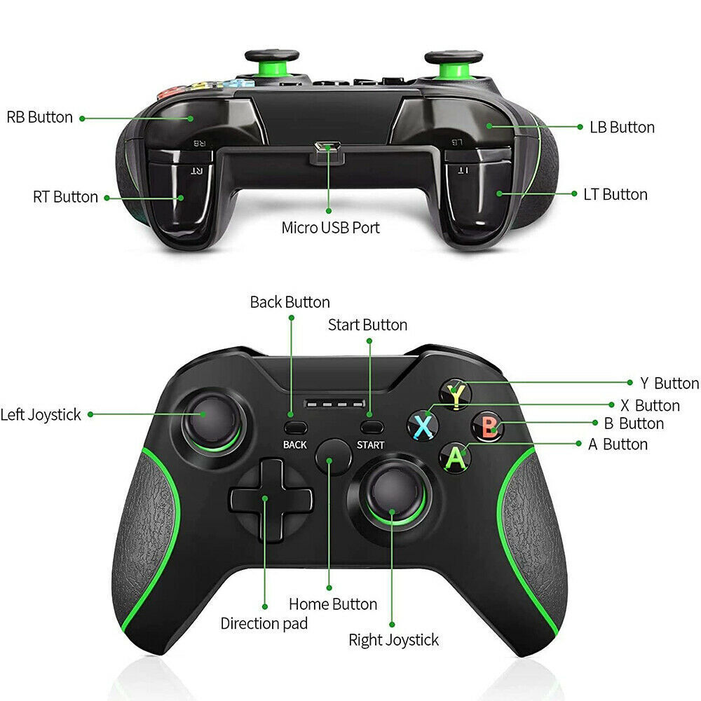 Wireless Controller For Microsoft Xbox One / S / X / E / Windows 7 8 10 PC 2.4G Pi-Mart