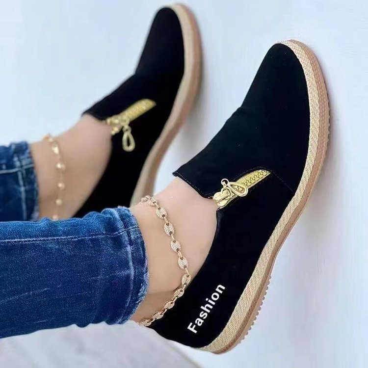 Spring And Autumn European And American Solid Color Platform Hemp Rope Canvas Shoes LadyShow.Store