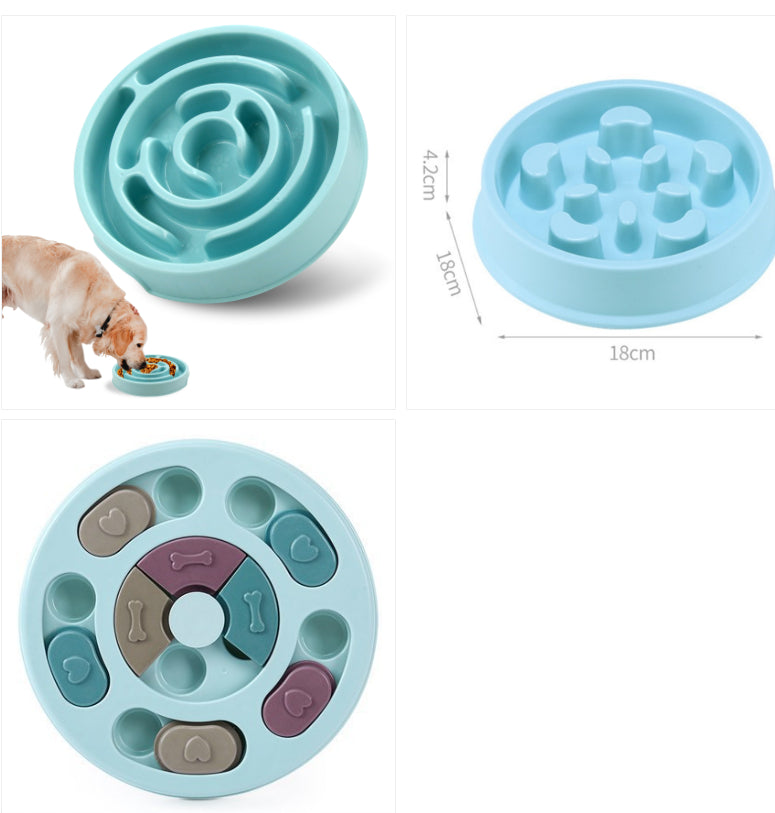 Pet Bowl Anti Choking Slow Feeding Puzzle Feeder Pets Fashion