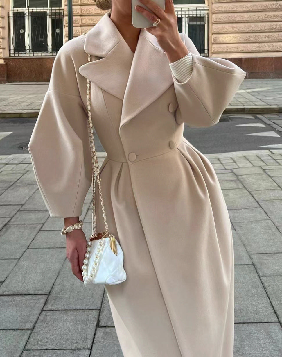 Vintage Court Lantern Sleeves Large Lapel Jacket LadyShow.Store