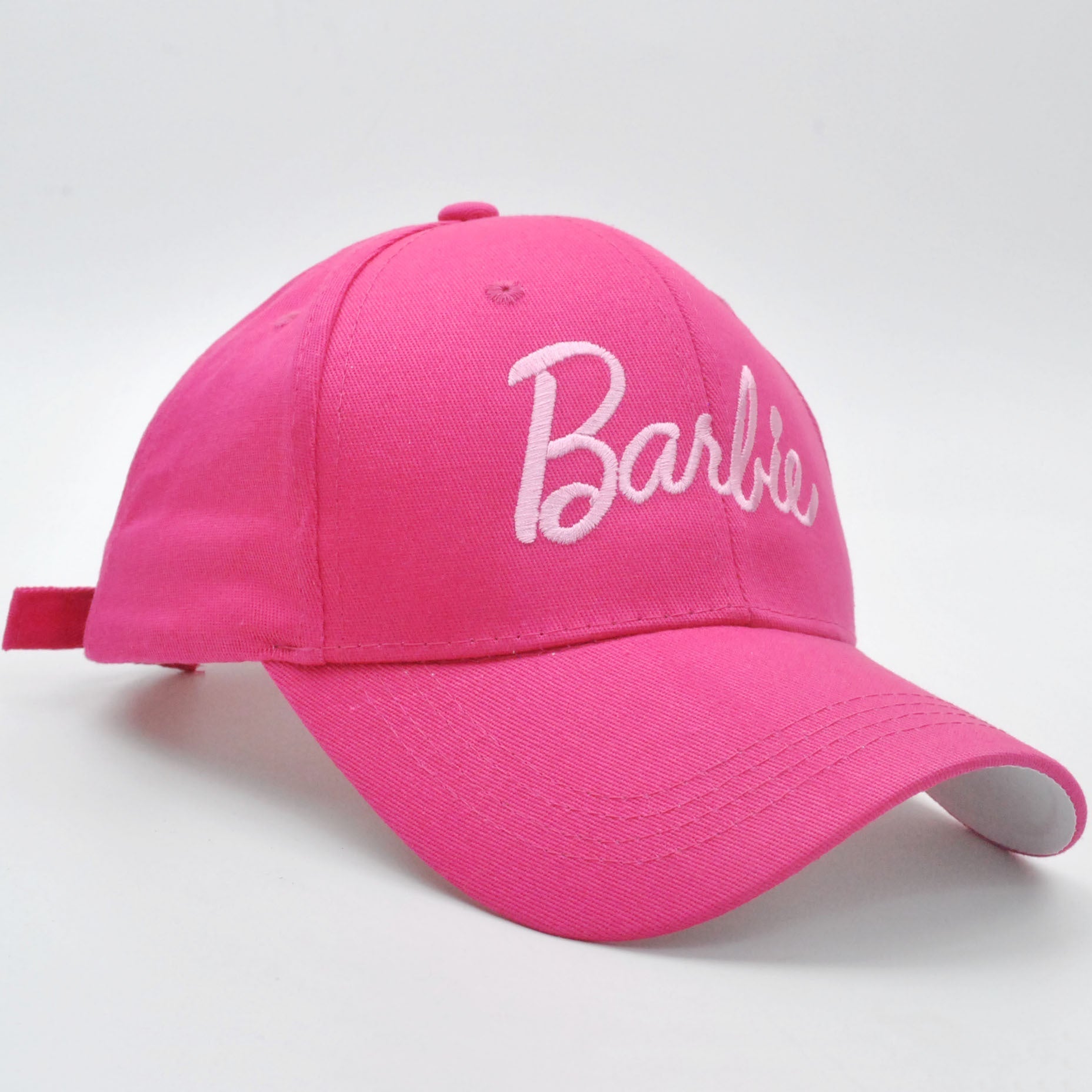 Cross-border new Barbie Barbie pink hard top baseball cap ins Korean version of cute embroidery curved eaves cap wholesale LuxuryLifeWay Online Store