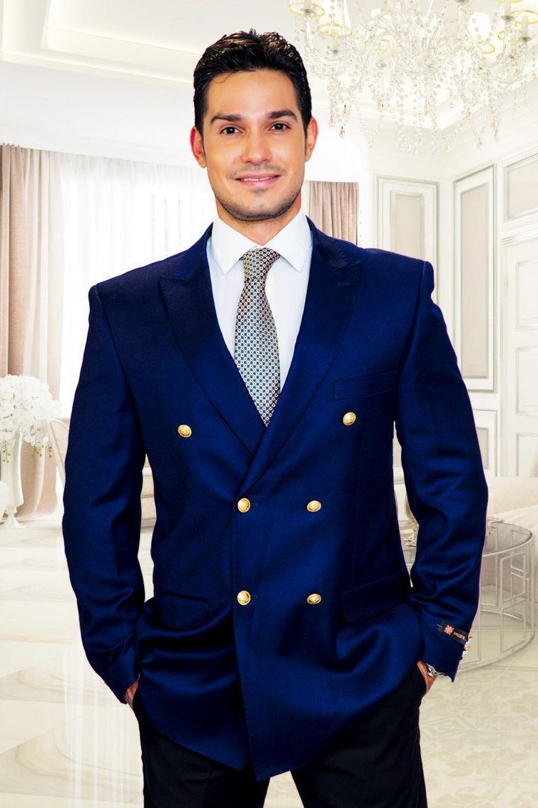 "Cambridge" Cobalt Blue Blazer Jacket LuxuryLifeWay Online Store