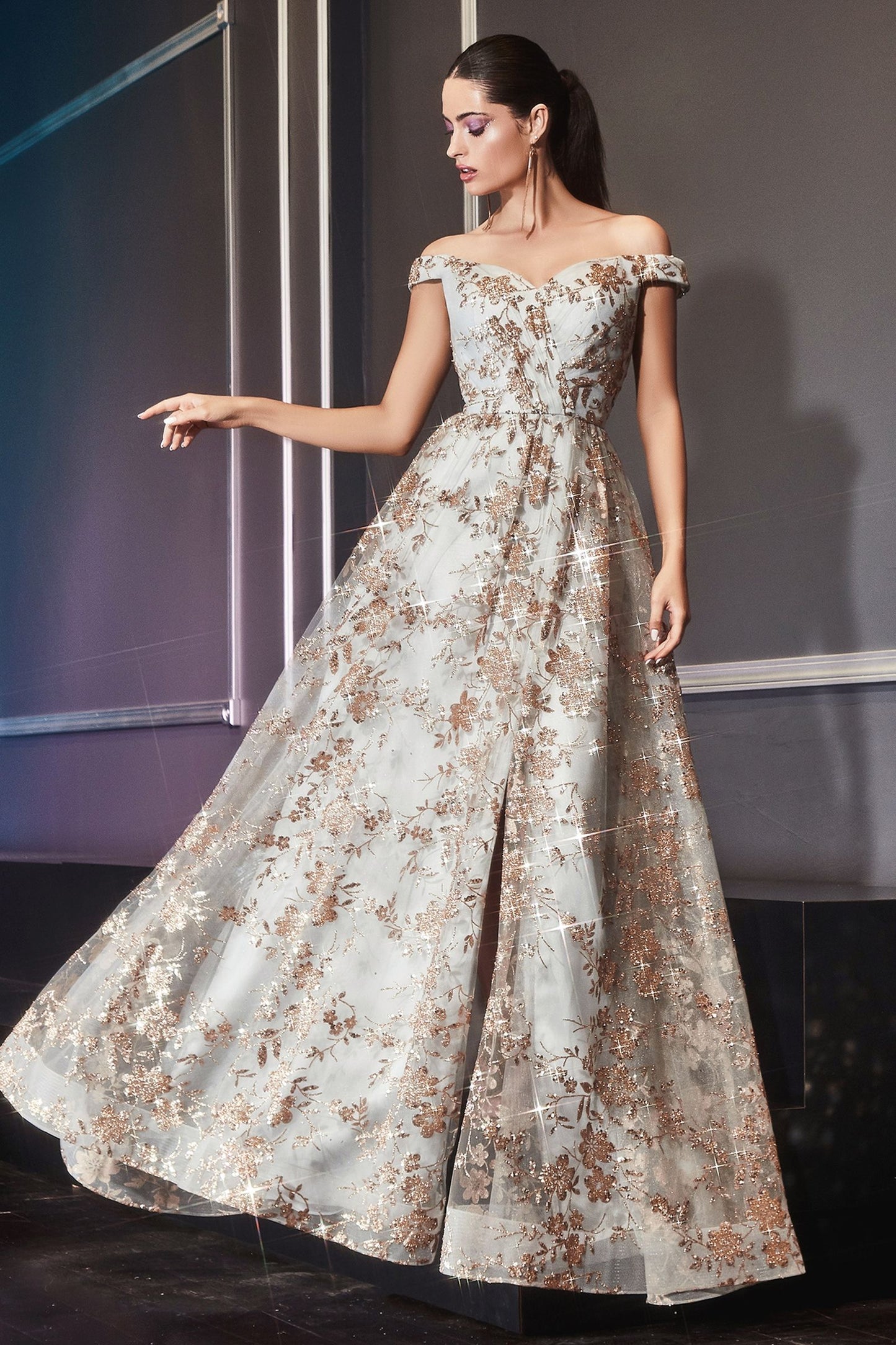 A-Line Embellished Print Dress LuxuryLifeWay Online Store