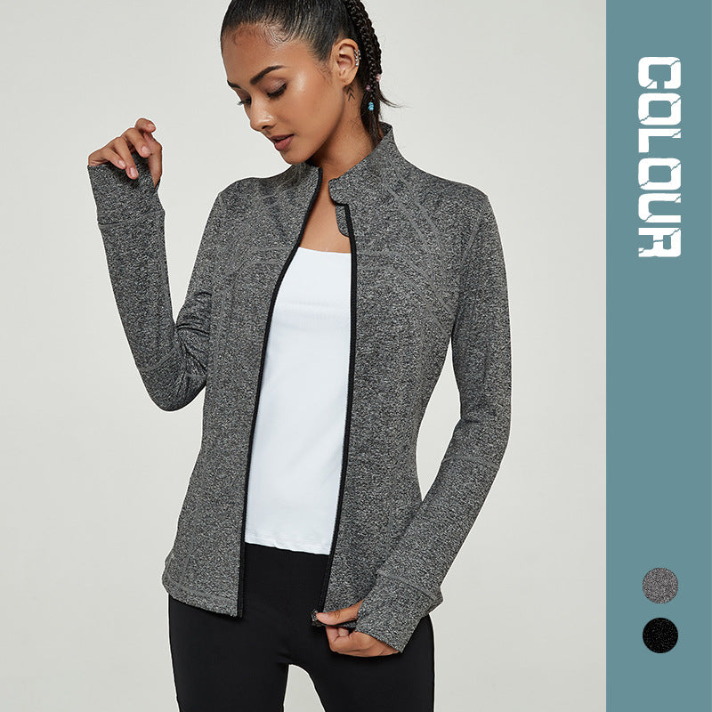 New Yoga Fitness Long Sleeve Stretch Top & Jacket Pi-Mart
