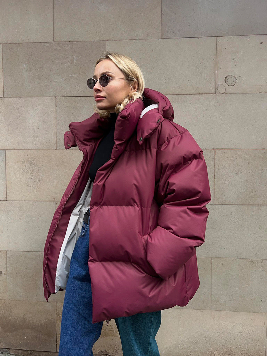 Oversized Cotton Jacket for Women - Fall/Winter 2023 Pi-Mart