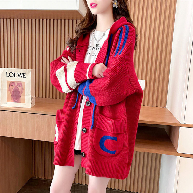 Idle Style Hooded Sweater Cardigan For Women LuxuryLifeWay Online Store