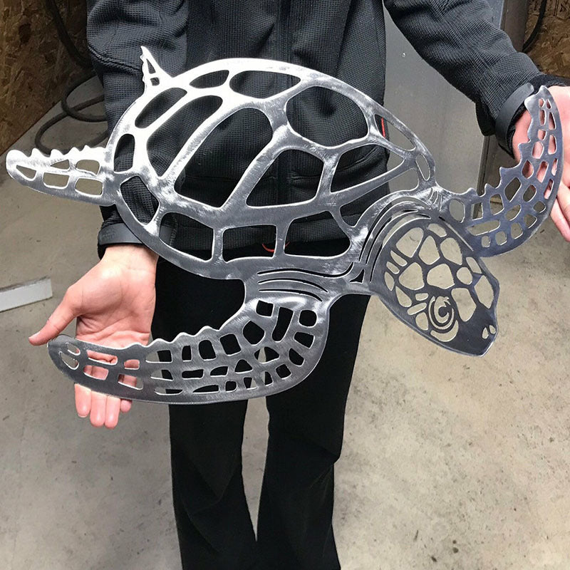Metal Wall Art Turtle Interior Living Room Decor Crafts PearlNestDecor.com