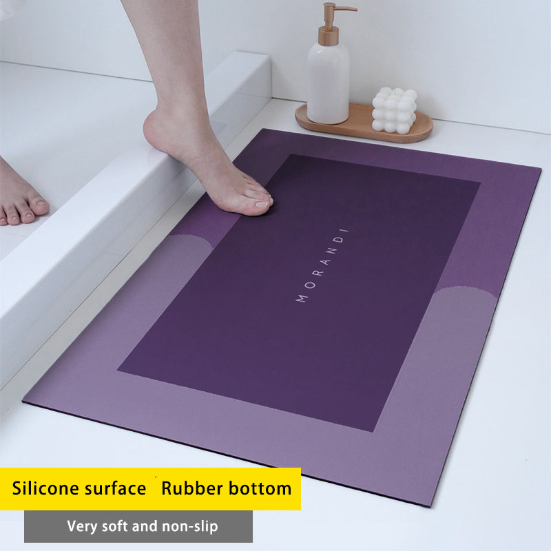 Diatom Mud Absorbent Pad Toilet Floor Mat Soft Non-slip