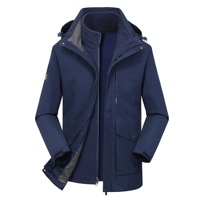 Two-piece Outdoor Mountaineering Clothing Plus Velvet Thickening Best YouTube Store