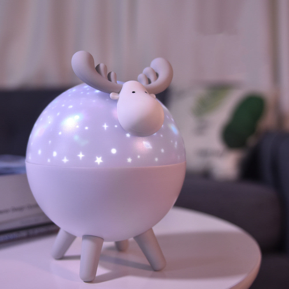 Elk Projection Lamp LED Color Rotating Night Light LadyShow.Store