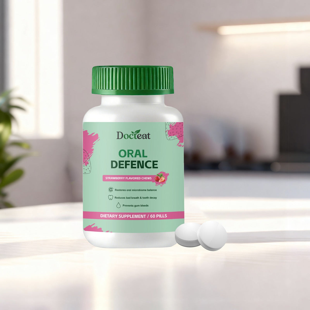 Oral Microbial Support Tablets Input 60 Tablets-Bottle Tri Light Beauty