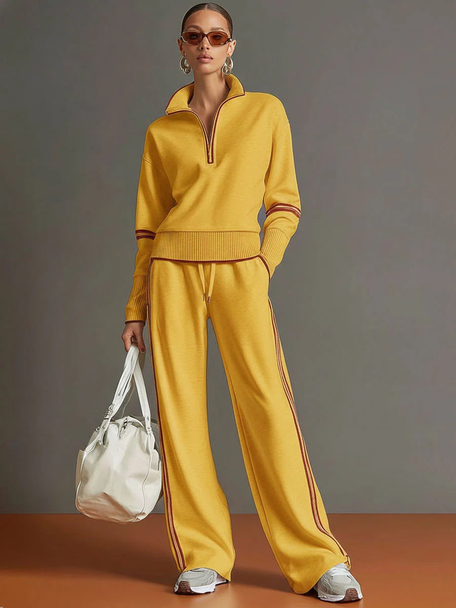 Women's Casual Fashionable Sports Long-Sleeve Suit NorixaFashion.com