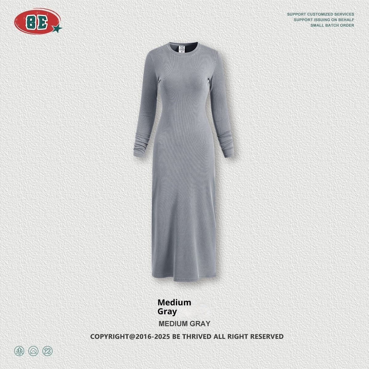 Long Sleeve Dress Split Sheath Dress For Women NorixaFashion.com