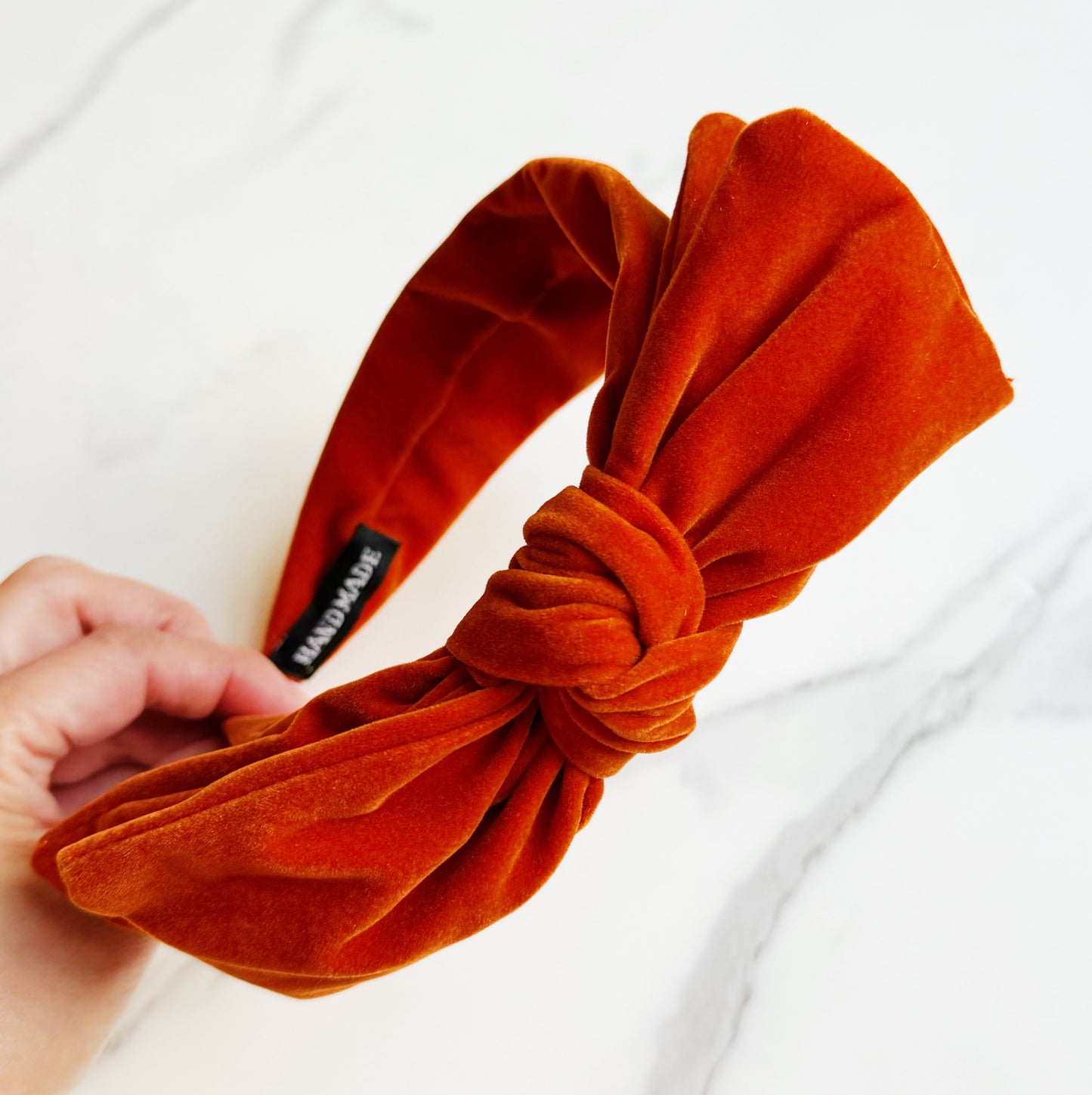 Structured Velvet Bow Headband LadyShow.Store