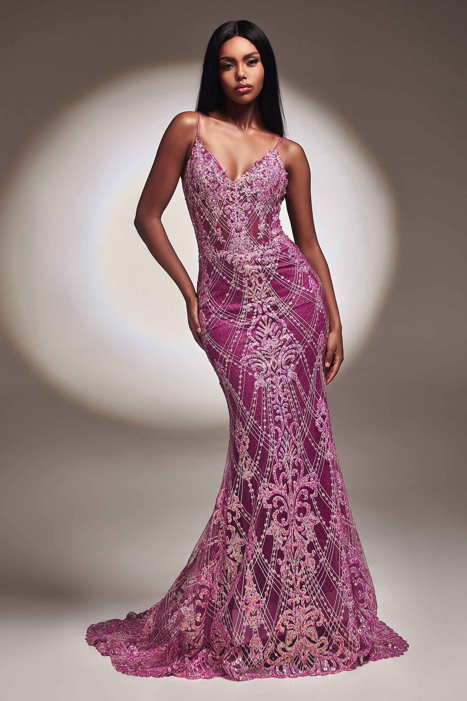 Fitted Glitter Mermaid Gown LuxuryLifeWay Online Store
