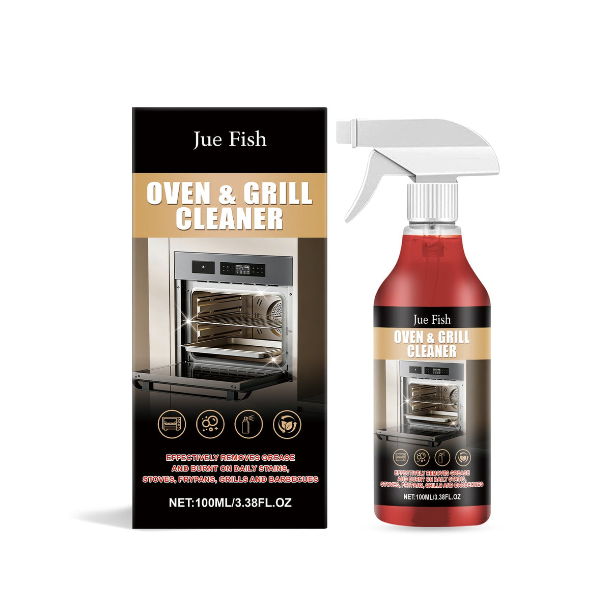 Stove And Oven Cleaner 1 00ml-1box Tri Light Beauty