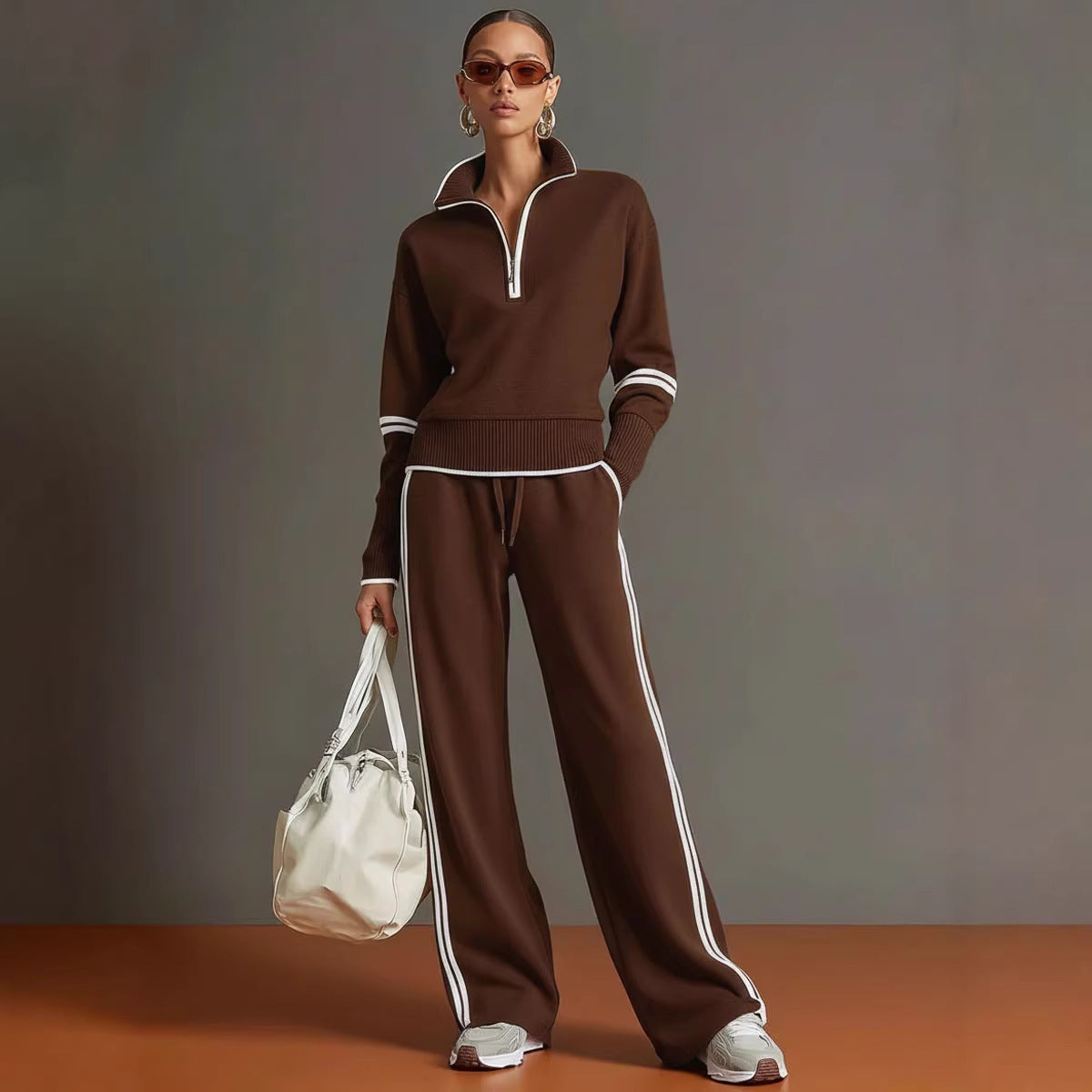 Women's Casual Fashionable Sports Long-Sleeve Suit NorixaFashion.com