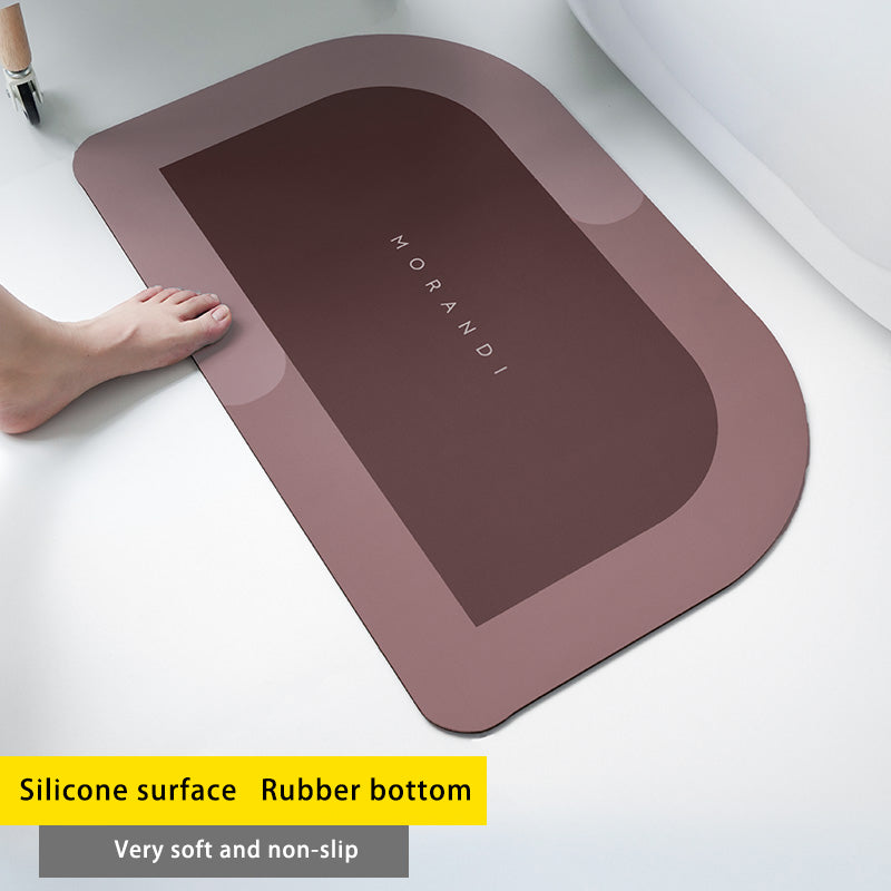 Diatom Mud Absorbent Pad Toilet Floor Mat Soft Non-slip