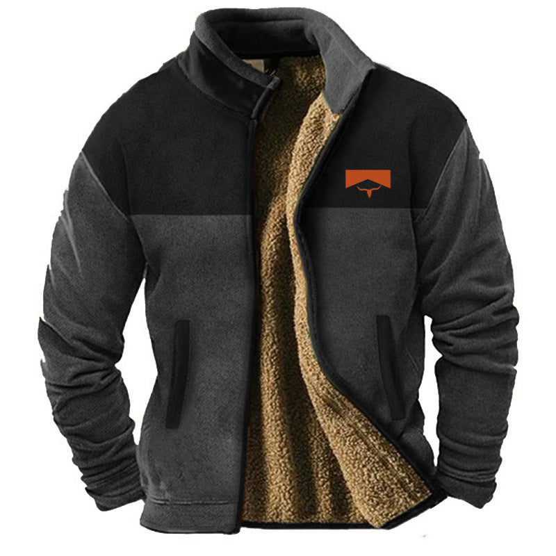 New Men's Cotton Clothes Fleece Jacket Coat Fashion Trend Best YouTube Store