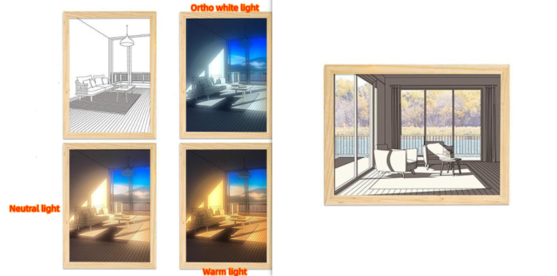 Illuminated Picture LED PearlNestDecor.com