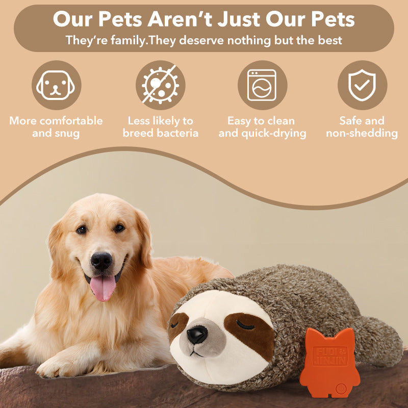 Pet Soothing Plush Toy Training Interactive Toy With Heartbeat Device Pets Fashion