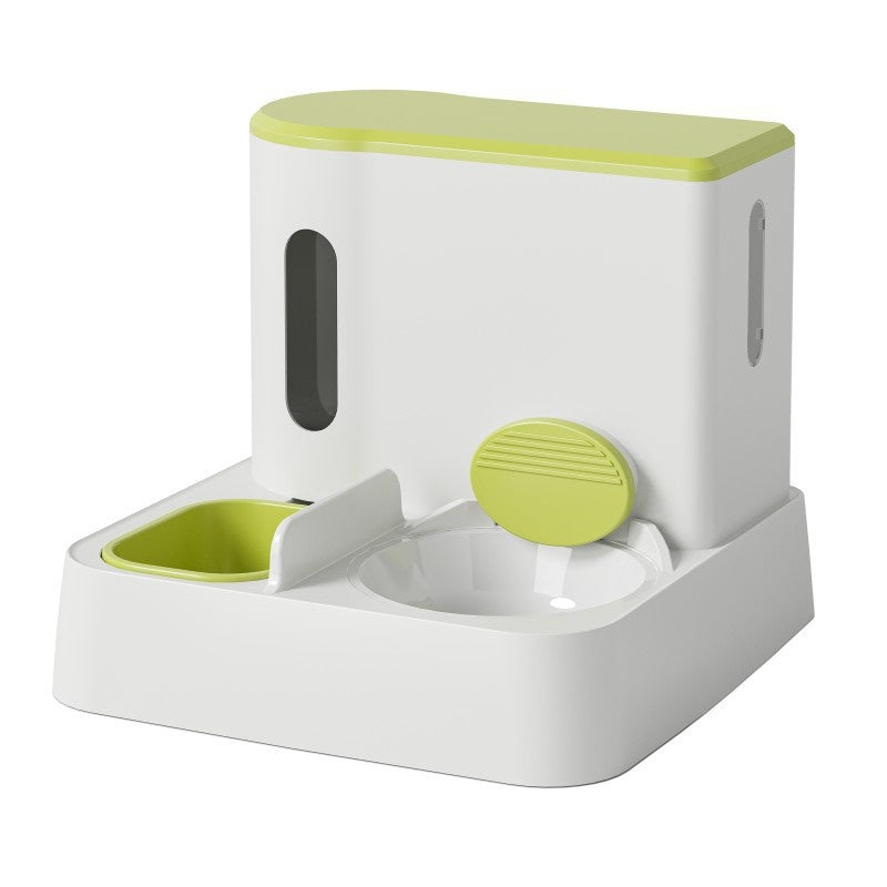 Cat Automatic Pet Feeder Water Dispenser Integrated Double Bowl Drinking Pet Pets Fashion