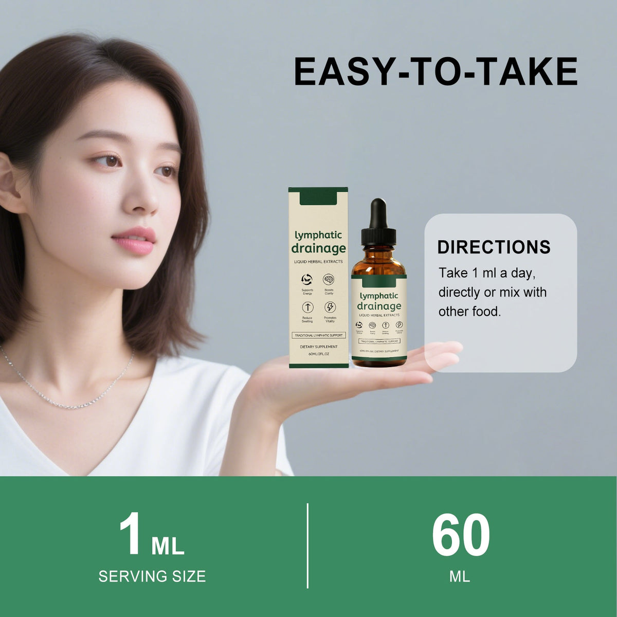 Lymph Health Support Herbal Drops 60ml Box Tri Light Beauty