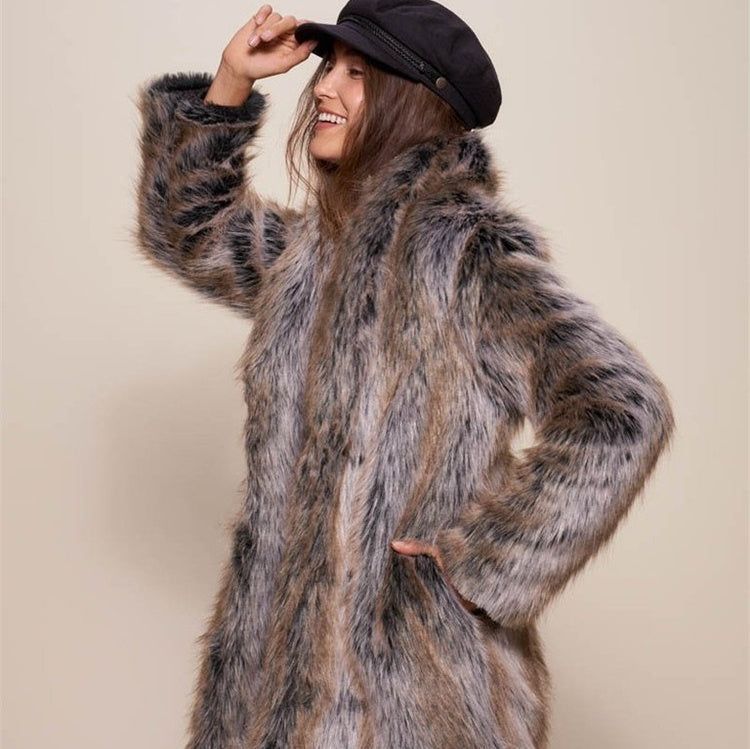 Warm Imitation Fur Coat Women's Fashion NorixaFashion.com