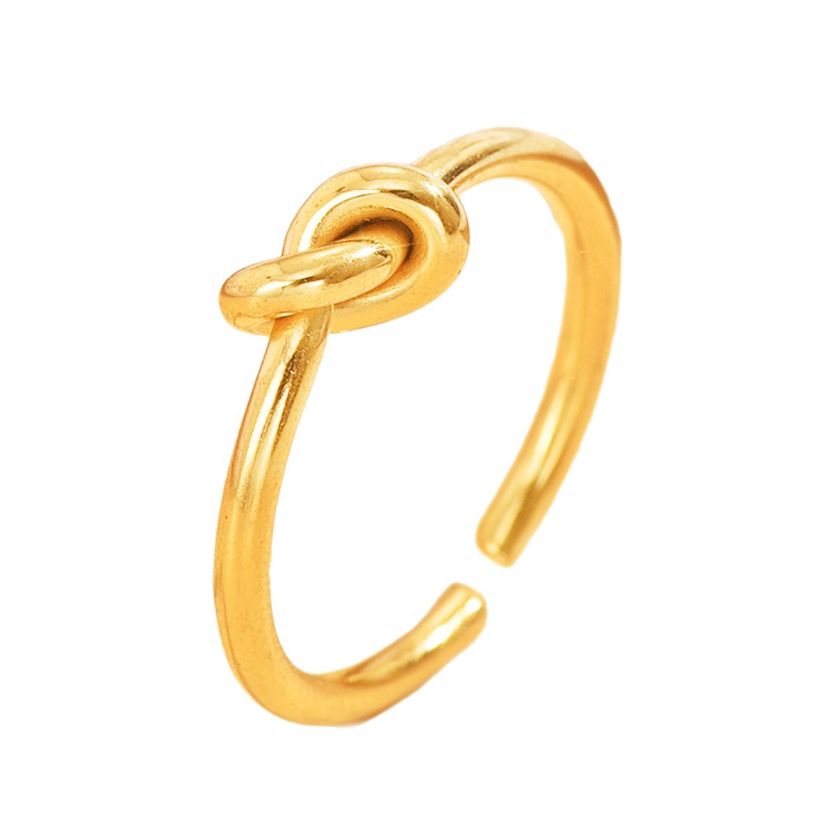 Stainless Steel Ring With A Braided Cord And Adjustable Opening LuxuryLifeWay Online Store