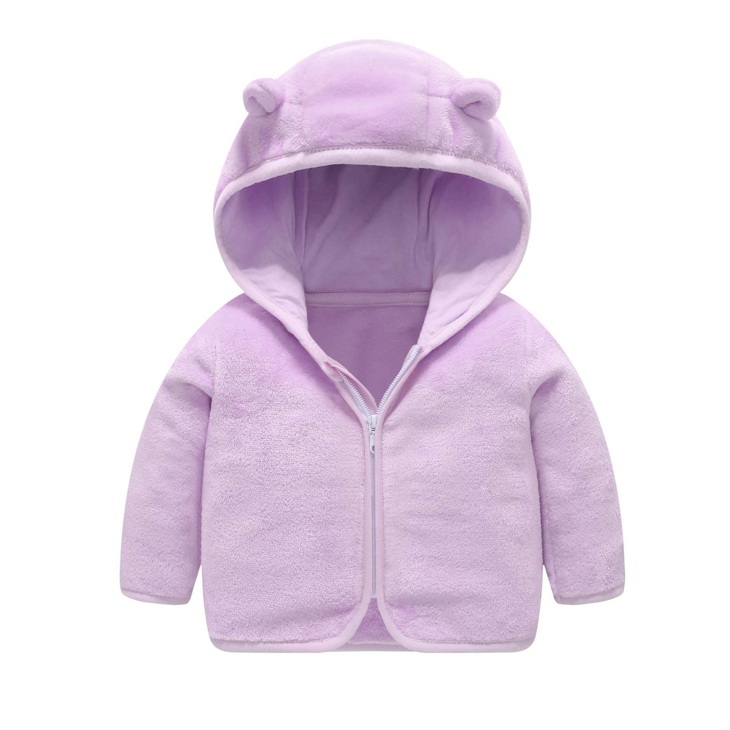 Children's Hooded Coral Fleece Padded Jacket Pi-Mart