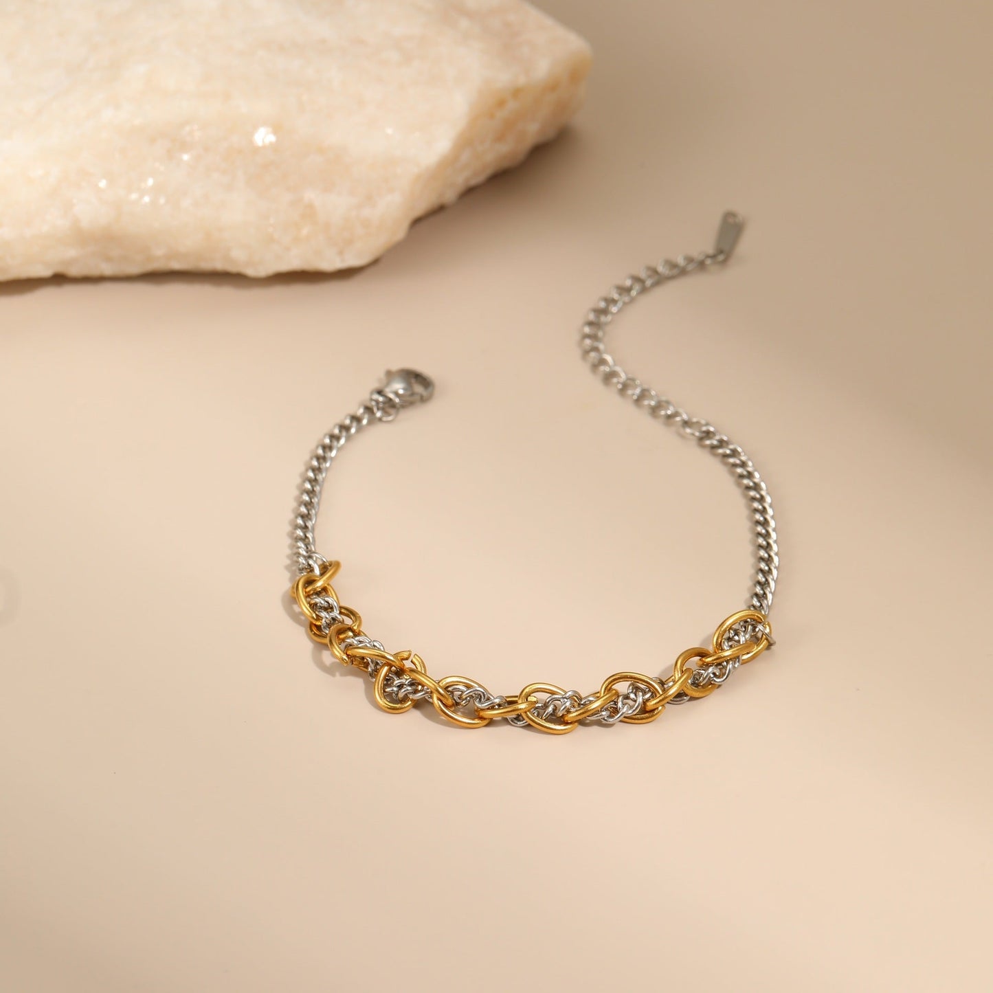 Autumn And Winter New Style Necklaces Gold And Silver Color Matching Earrings Jewelry LadyShow.Store