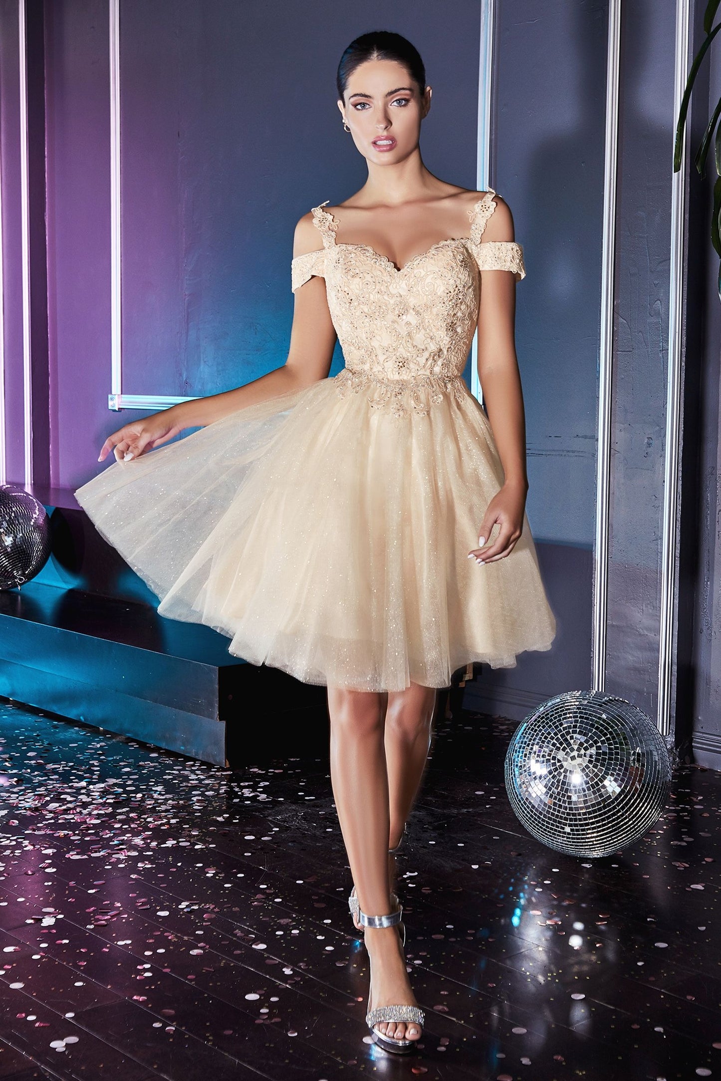 Off The Shoulder Lace Cocktail Dress LuxuryLifeWay Online Store