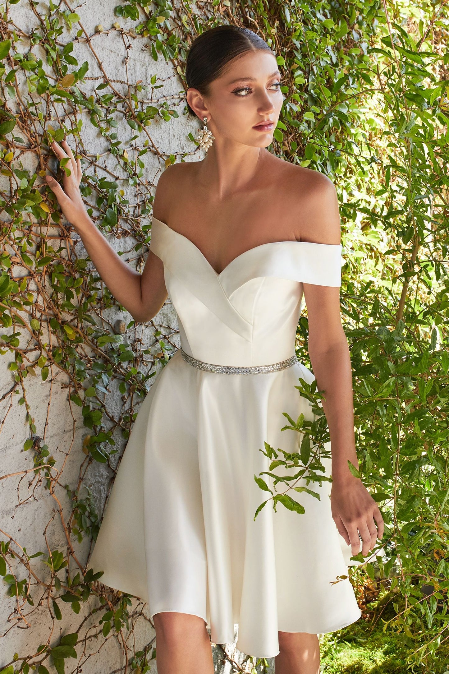 Short Satin Off The Shoulder Dress LuxuryLifeWay Online Store