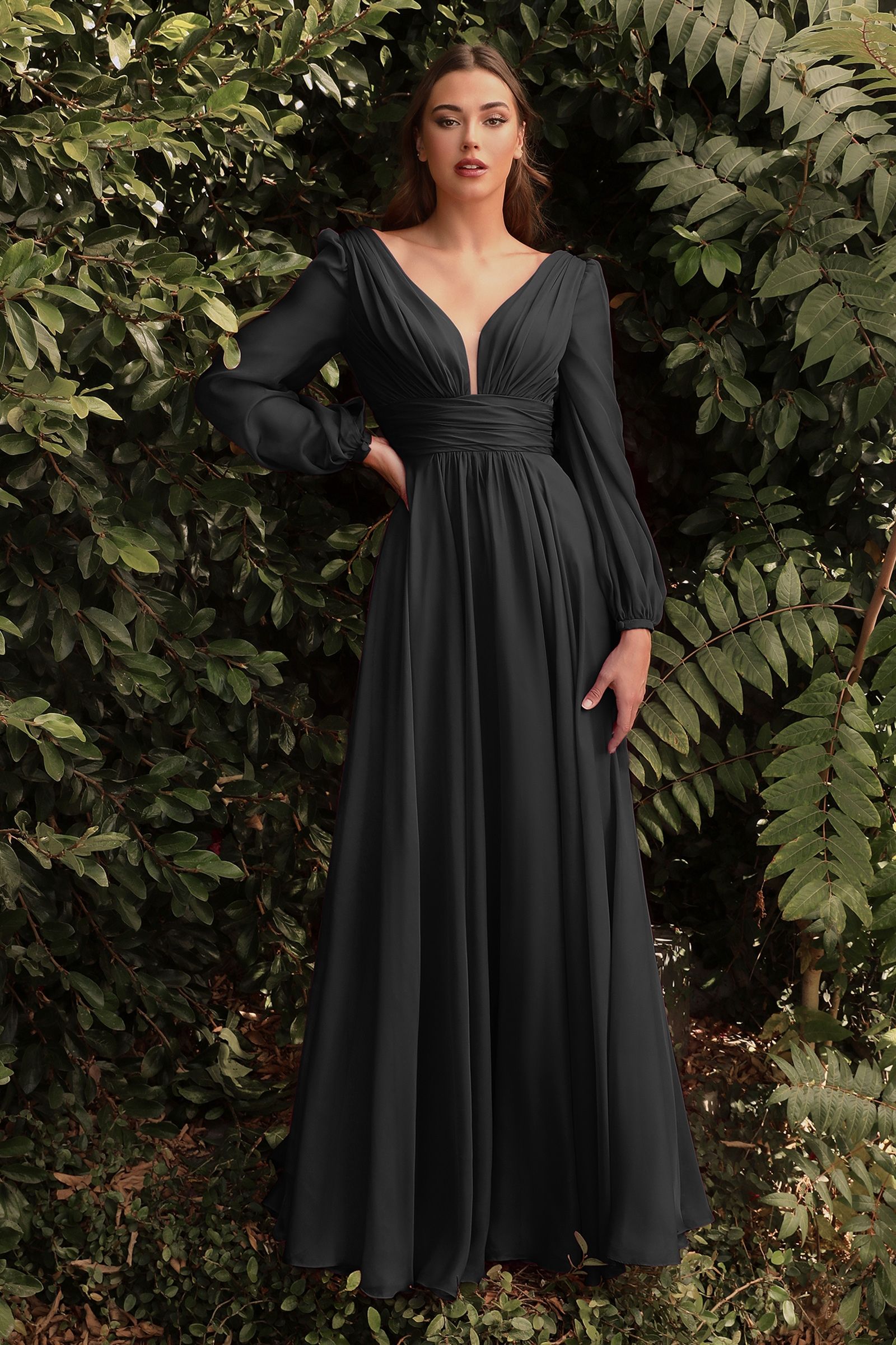 Long Sleeve Chiffon Dress LuxuryLifeWay Online Store