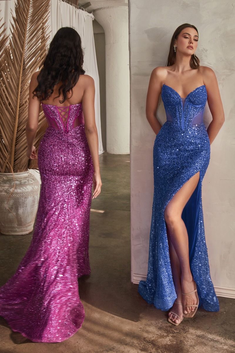 Embellished Strapless Gown LuxuryLifeWay Online Store