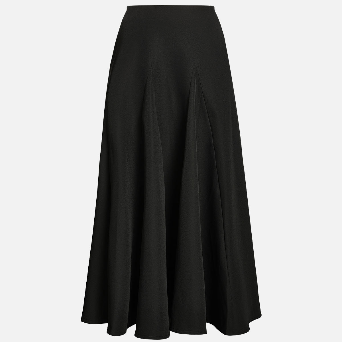 Black & White Oversized Shoulder Shirt & High-Waisted Maxi Skirt Set NorixaFashion.com