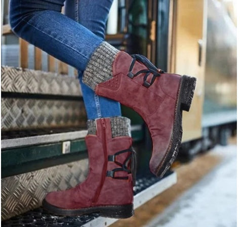 Women Winter Boots Mid-Calf Snow Boots LadyShow.Store