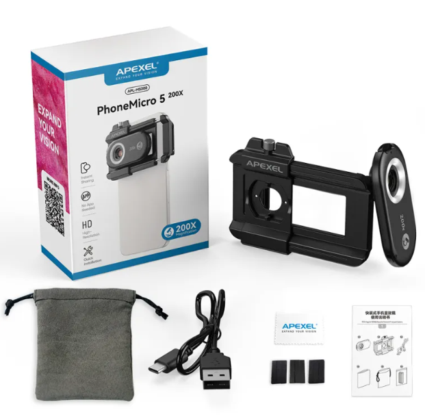 Portable Mobile Phone Microscope Pi-Mart