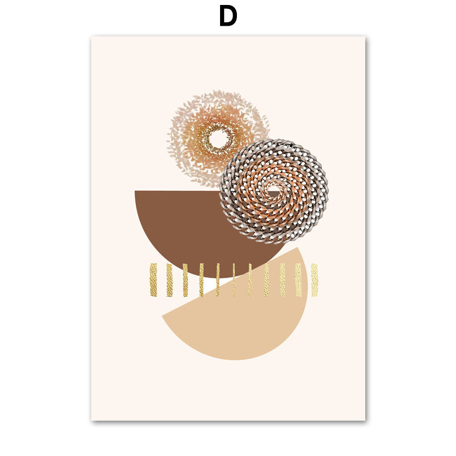 Abstract Geometric Boho Painting PearlNestDecor.com
