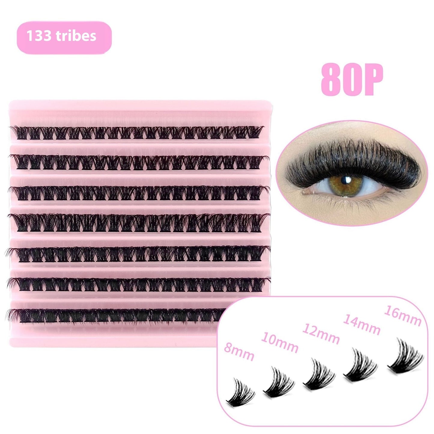 5D Messy 40p 60p Thick Hot Melt False Eyelashes LadyShow.Store